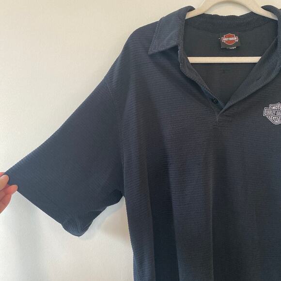 Men’s Harley Davidson Augusta Georgia Motorcycle Polo Black Size XXL - Picture 3 of 5